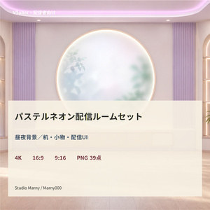 パステルネオン配信ルームセットの商品画像