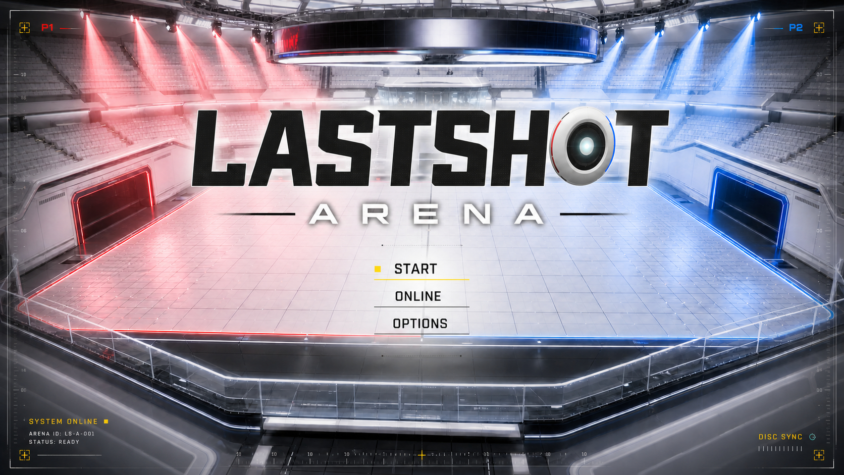 LASTSHOT ARENAのタイトル画面コンセプト